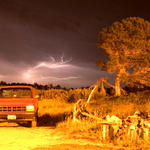 Old Truck and Thunderstorm