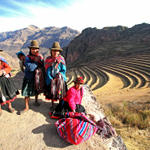 Andes women and terraced land